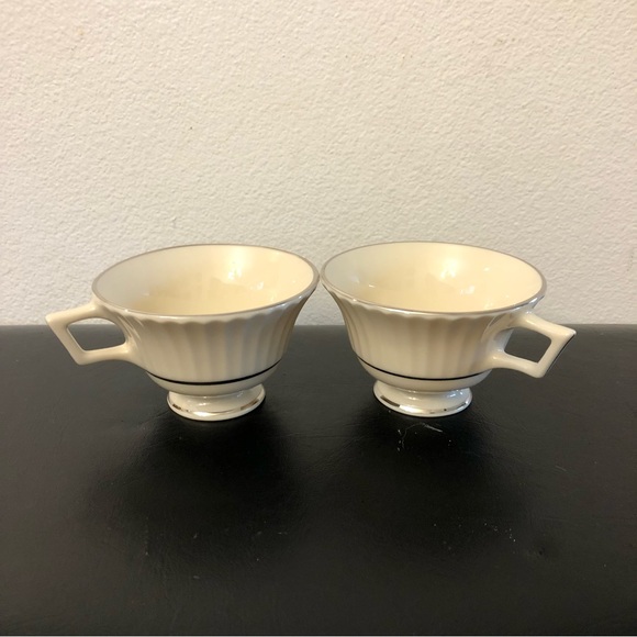 Lenox Other - Vintage Lenox Colonnade Platinum teacups in Excellent condition